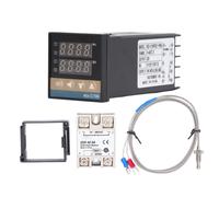 Kit de termostato digital PID impermeable de alta precisión, controlador de temperatura profesional PID REX-C100, compatible con granjas de 1