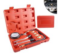 Kit de Tester de Compresión: PRITOK Comprobador de Compresión Estándar, Compresión de Cilindro Motor Kit para Probar Motocicleta Coche Auto Motor Fueraborda Motosierra Moto de Nieve M10 M12 M14 M18