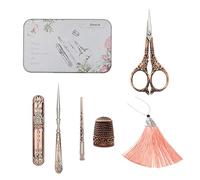 Kit de tijeras de, kit de vintage europeo, herramientas de vintage completas con tijeras de, estuche