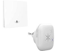 Kit de Timbre inalámbrico y sin batería, para Coche, Resistente al Agua, IP65, Nieve y Lluvia para Exteriores, Pro Calidad, Gran Alcance, tamaño Mini y Discreto, 4 Niveles de Volumen, 38 melodías