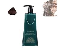 Kit de tinte capilar de fórmula suave de larga duración, color de cabello a base de plantas para cubrir canas, kit de tinte de un solo paso de larga duración, para hombres y mujeres,Light Black