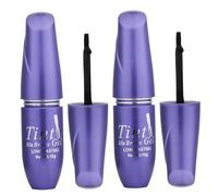 Kit de tinte para tatuajes de cejas, paquete de 2, gel de tinte para cejas para maquillaje de natural semipermanente, resistente al agua, a prueba de manchas, marrón claro