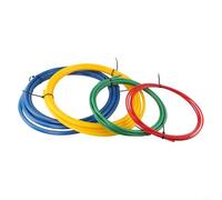 Kit de tiras de doblado de tubos de cobre integrado para tuberías de aire acondicionado, herramienta dobladora de tubos de plástico PE compatible con 1/4 pulgadas (rojo), 3/8 pulgadas (verde), 1/2