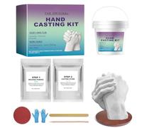 Kit de toma de mano genérico | Kit de moldeo de yeso hecho a mano, huella de manos familiares, para adultos, idea de regalo de San Valentín, día de la madre, Navidad, boda
