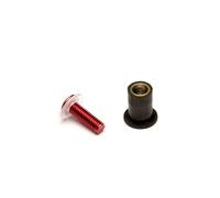 Kit de tornillería para parabrisas Rojo - Ø4mm