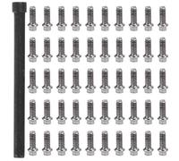 Kit de Tornillo RC de 50 Piezas, Tornillos de Cubo de la Rueda del automóvil RC Tornillos de Acero Inoxidable para 1/10 RC Carrero M2, M2.5, M3 1.9/2.2 En RC Wheel Rub Tornillos (M2)