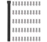 Kit de Tornillo RC de 50 Piezas, Tornillos de Cubo de la Rueda del automóvil RC Tornillos de Acero Inoxidable para 1/10 RC Carrero M2, M2.5, M3 1.9/2.2 En RC Wheel Rub Tornillos (M3)