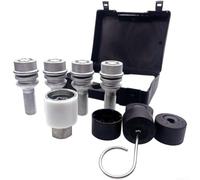Kit de tornillos antirrobo de rueda compatible con Porsche para TOUAREG para modelos SUV Q7 con tamaño de rosca M14 x 1.5 y patrón de flores 523