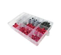Kit De Tornillos Carenado Completo Para Motocicleta, Tuercas Para NINJA 300 400 650 ZX6R Para VULCAN S ZX10R KLX250 Z900 Z800 Aleación CNC(rojo)
