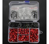 Kit De Tornillos Carenado Cuerpo, Clips Sujeción, Tuercas Tornillo Para CBR 600 CBR600 F F2 F3 F4 F4i SPORT CBR600F CBR900 CBR900RR bicicleta calle(rojo)