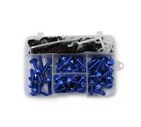 Kit De Tornillos Carenado Para Motocicleta, Pernos Para Parabrisas Para NINJA 250 300 ZX6R ZX10R ZX14R ZZR400 bicicletas calle(Blu)