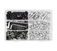 Kit De Tornillos Carenado Para Motocicleta, Tuerca Cuerpo Para Versys 650, Para Ninja 650R 1000 Z750 Z1000 ZZR600 ZX6R ZX7R ZX9R ZX10R bicicleta calle(Plata)