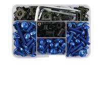 Kit De Tornillos Clip Sujeción Pernos Carenado Motocicleta Para Suzuki GSXR 600 750 1000 K1 K2 K3 K4 K5 K6 K7 K8 K9 K10 190 Uds Aleación CNC(Blu)