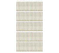 Kit de tornillos de acero al carbono de 100 piezas, sujetadores autorroscantes para carpintería de medio diente con accionamiento en estrella T25 de 4,8 x 100 mm con revestimiento (4,8*89mm)