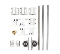 Kit de tornillos de avance T8x8 con eje de varilla guía de movimiento lineal con soporte de eje de bloque de cojinete deslizante SC8UU Acoplamiento flexible para automatización (8-250)