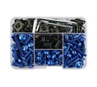 Kit de tornillos de carenado 190 Uds Para ZX14R ZZR400 ZX7R ZX9R ZX12R Juego De Tornillos Kit De Tornillos De Carenado De Motocicleta Accesorios Tornillo(AZUL)