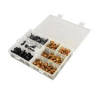 Kit De Tornillos De Carenado De Motocicleta, Tornillos De Cuerpo De 198 Piezas Para Tornillos De Clip De Sujeción Para YZF R6 R1 R3 R25 FZ07 FZ09 Clip montaje(Gold)