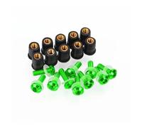 Kit de tornillos de carenado Para CBR 600RR 900RR 929RR 954RR CBR1000RR VTR1000 VFR800 VFR 1200 NS 250 1100XX Parabrisas De Moto Tornillos(VERDE)