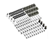 Kit de tornillos de carenado Para CBR600RR CBR1000RR CBR 600 F2 F3 F4 CBR 600 RR 1000 RR 900 929RR 177 Uds Kit De Pernos De Carenado Clips De Sujeción Tornillo(Plata)