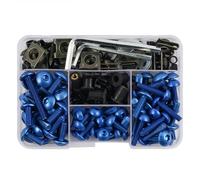 Kit De Tornillos De Carenado Para Motocicleta, Accesorios De Aluminio Para CRF 450 1000 CR CRF XR XL 85 125 250 500 CB400 VTEC Vtec400 Kit de tornillos(Blu)