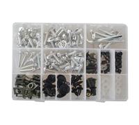 Kit De Tornillos De Carenado Para Motocicleta, Clips De Sujeción Para El Cuerpo, Tornillo Para Ducati 848 EVO 1098 1198 1098S 1098R 1198S 2007-2013 200x Clip montaje(Plata)