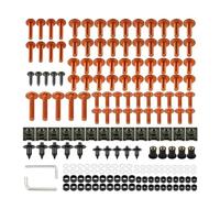 Kit de Tornillos de carenado para Motocicleta, Juego de Tornillos CNC, Accesorios para GS 500 500E GS500 GS500E GSR 600 750 GSR600 GSR750 ABS Acero(Orange)