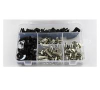 Kit de tornillos de carenado Para MT-07 FZ-07 2014-2024 Kit Completo De Tornillos De Carenado Tornillos De Cubierta Lateral Tornillos Tuercas De Velocidad Clips De Carenado(Plata)