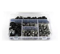 Kit de tornillos de carenado Para MT-07 FZ-07 2014-2024 Kit Completo De Tornillos De Carenado Tornillos De Cubierta Lateral Tornillos Tuercas De Velocidad Clips De Carenado(Titanio)