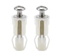 Kit de tornillos de repuesto para asiento de inodoro con tornillos de acero inoxidable, cubierta de tuerca de nailon y arandela de metal para sartén de inodoro