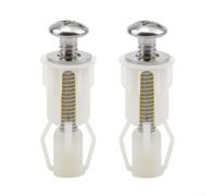 Kit de tornillos para asiento de inodoro con tuerca de expansión de nailon y arandela de metal para instalación y reparación segura de inodoros
