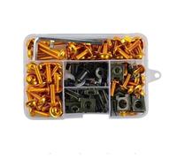 Kit De Tornillos para Carenado De Motocicleta para VOGE 525DSX 900DSX DS900X 625DSX DSX 900 525 625 DS525X Tornillos Tuercas Y Clips Tuercas Pernos Clips Motocicleta(Oro)