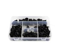 Kit De Tornillos para Carenado Motocicleta para para CBR 600 para CBR600 1999 2000 Completo, Clips, Tuercas Y Piezas Acero Tornillos De Montaje Carrocería(Negro)