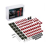 kit de tornillos para carenado Para CBR Para Suzuki GSXR Modificadas Motocicletas Tornillos Carrocería Kit Pernos Carenado Parabrisas(Red)