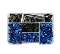 Kit De Tornillos para Carenado para Suzuki GSXR 600 750 1000 K1 K2 K3 K4 K5 K6 K7 K8 K9 K10 190 Piezas Tornillos De Fijación para Parabrisas Tornillos para Pernos De Motocicleta(Azul)