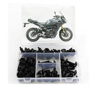 kit de tornillos para carenado Para YAMAHA Para Tracer900 FJ09 2014-2021 Tornillos Carrocería Kit Completo De Pernos Y Clips Carenado Motocicleta(Black- Silver)