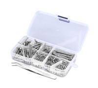 Kit de Tornillos para Guitarra, Tornillo Golpeador, Afinador, Bobina, Tornillo para Pastilla con Accesorio de Reparación de Resorte para Guitarra (Plata)