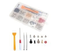 Kit de Tornillos para Montaje de Computadora con Ataduras de Cable y Destornillador Accesorios para Carcasa Pc y Componentes Almacenamiento Práctico y Duradero