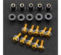Kit De Tornillos para Parabrisas Carenado Motocicleta 2024 10 Piezas para Yamaha FZ6 FZ1 para Fazer MT-09 XSR 700 XT 1200 R6 R3 R1(Yellow)