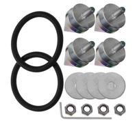 Kit de Tornillos para Parachoques de Aluminio, Punta Cónica | Cierre de Liberación Rápida, Refuerzo del Vehículo, Uso Delantero y Trasero, Accesorio Automotriz