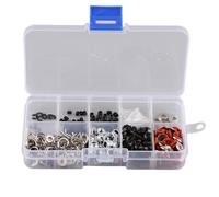 Kit de tornillos RC de 340 piezas, tuercas, pernos, arandelas, juego de sujetadores de hardware, material metálico de alta resistencia con contenedor de plástico reutilizable,