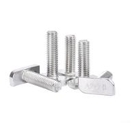 Kit de tornillos tipo T y tuercas de brida de acero inoxidable 304, adecuado para montaje de módulo fotovoltaico con opciones de tamaño de M8 55 y 60 mm (55)