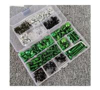 Kit De Tornillos Y Pernos Carenado Motocicleta para Aprilia Tuono V4 R APRC 1100 RR-Factory 660 Concept Carrocería, Arandelas Tuercas Tornillos De Montaje Carrocería(Verde)