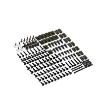 Kit De Tornillos Y Tuercas Carenado Para Kawasaki Z1000 Z250 Z400 Z650 Para Ninja 250R 300 500 650 ZX10R ZX14R 6R 7R 9R Z750 Aleación CNC(Negro)