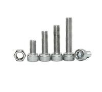 Kit de tornillos y tuercas de cabeza hueca hexagonal Allen, M2, M3, M4, M5, M6 y M8, de acero inoxidable 304, for bricolaje, for muebles, barcos y automóviles.(M2.5-M8 (135pcs))