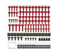 Kit De Tornillos Y Tuercas para Carenado 177 Piezas para Yam&aha Fjr 1300 Fjr1300 Xjr1300 Drag Star Virago 535 Remo Hobby Smax Jog(Red)