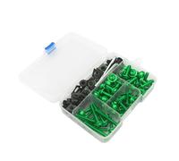 Kit De Tornillos Y Tuercas para Carenado De Motocicleta, Clips De Sujeción Y Tornillos para YZF R1, R1M, R15, R25, R3, R6, R125, R15 Y R25. Acero(Green)