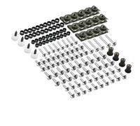 Kit De Tornillos Y Tuercas para Carenado De Motocicleta para H&Onda para CBR600RR, para CBR1000RR para CBR 600 F2, F3 Y F4 (177 Piezas) Tuercas de carenado(Plata)