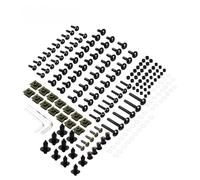 Kit De Tornillos Y Tuercas para Carenado De Motocicleta para Suzuki GSXR 600, 750, 1000 K1, K2, K3, K4, K5, K6, K7, K8, K9 Y K10 (190 Piezas) Kits De Pernos De Carenado(Negro)