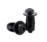 Kit de tornillos y tuercas remache en forma pétalo, Panel remaches Metal expansión, abrazadera for placa matrícula, bloqueo M4 M5 M6 M8, 20/30/50 Uds(Round Head (Black),M8x21(30Pcs))