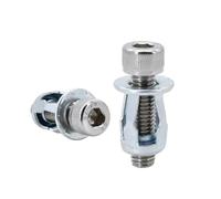 Kit de tornillos y tuercas remache en forma pétalo, Panel remaches Metal expansión, abrazadera for placa matrícula, bloqueo M4 M5 M6 M8, 20/30/50 Uds(Socket Head (Silver),M5x18(20Pcs))